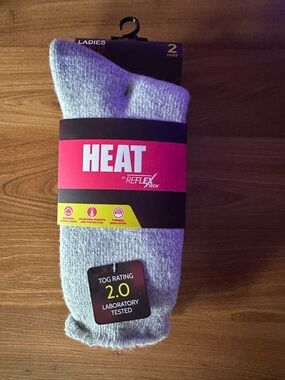Reflex Heat Ladies Thermal Socks - Light Gray Black